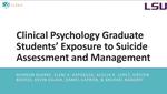 Clinical Psychology Graduate Students’ Exposure to Suicide Assessment and Management
